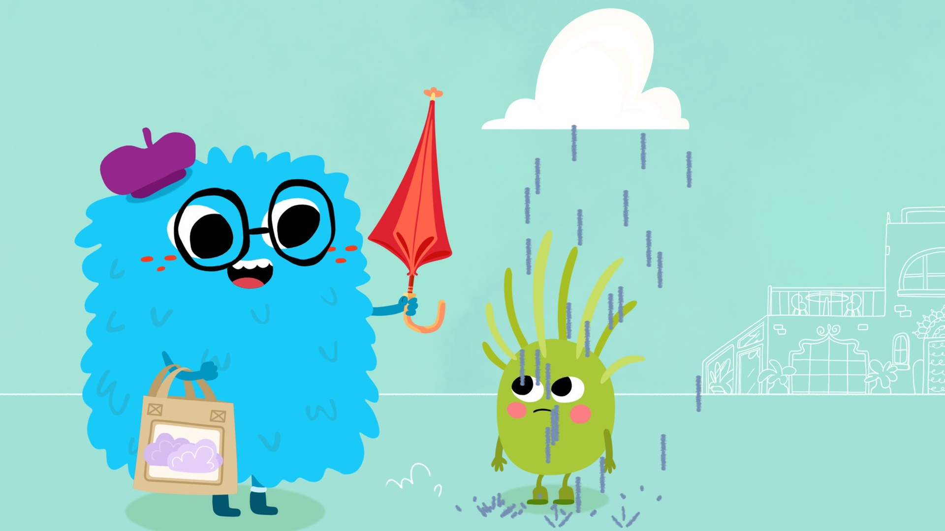 Hey Fuzzy Yellow : Carta Saltitante Empolgada