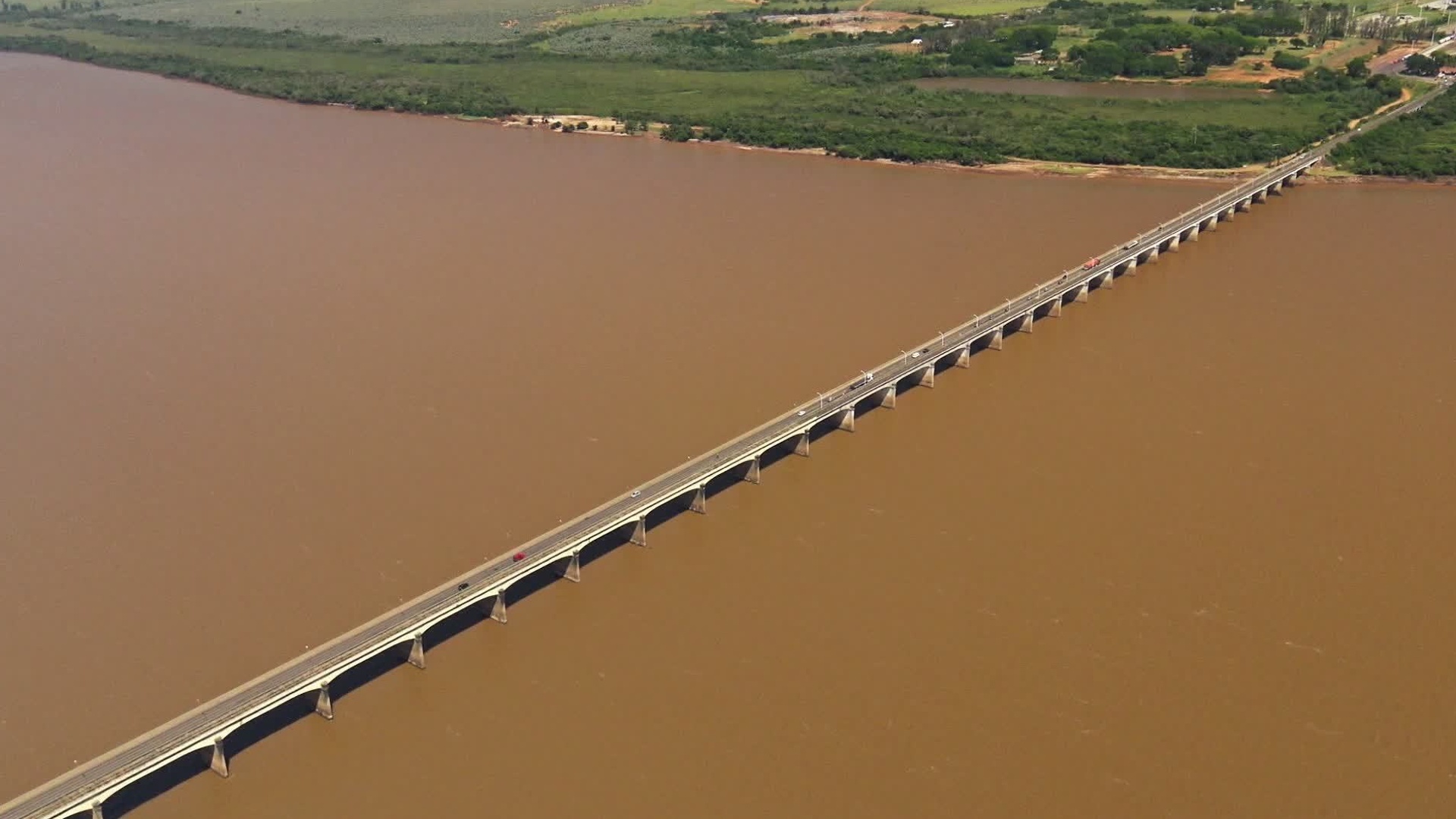 Brasil Visto de Cima : Fronteira com Argentina