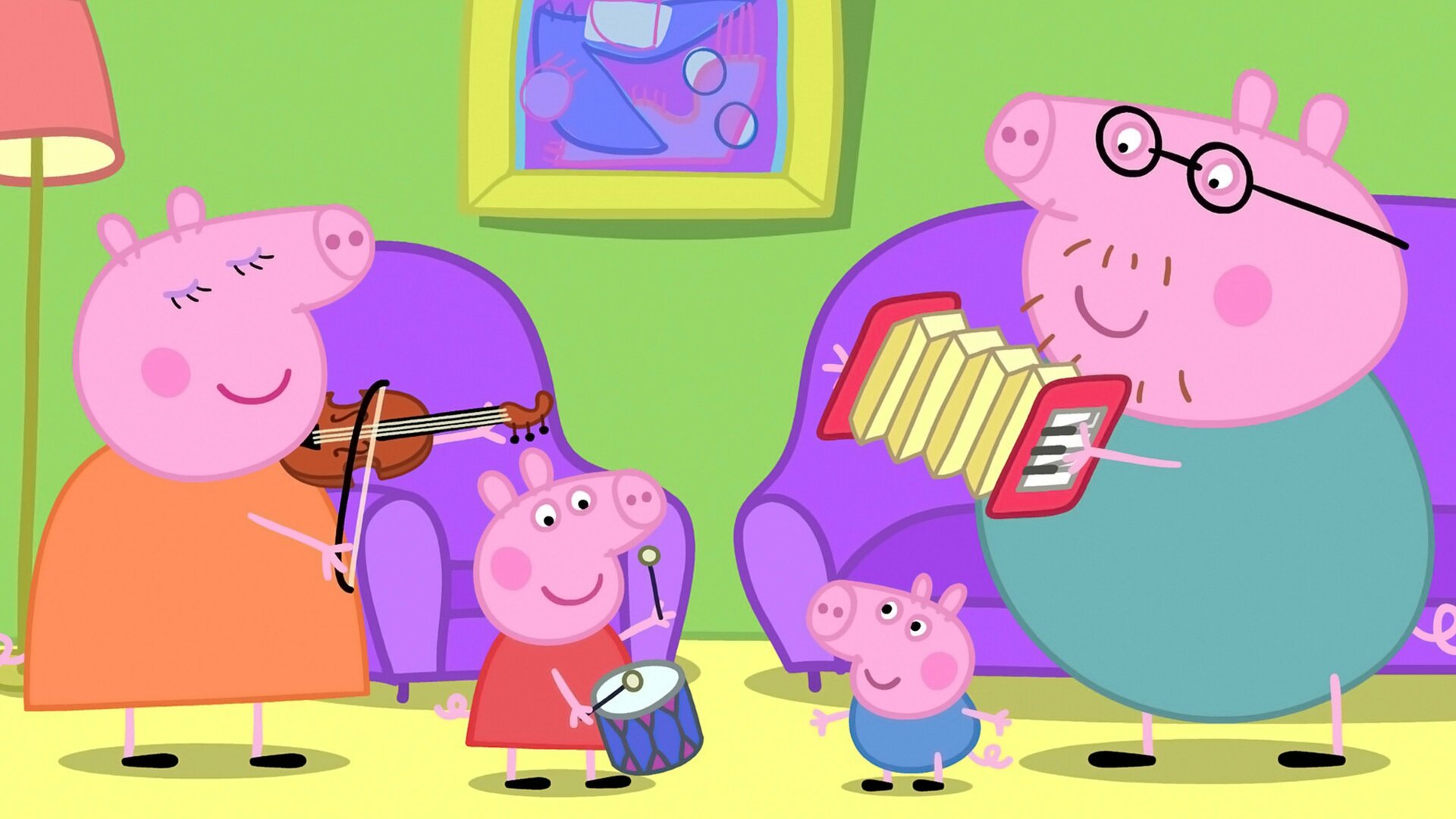 Peppa : T1 - Instrumentos Musicais; Festa na...