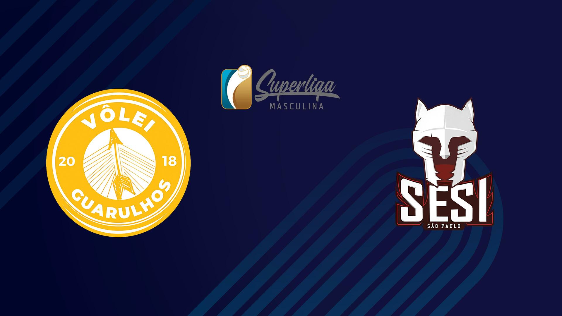 Guarulhos x Sesi Bauru - Superliga Masculina de Vôlei : Guarulhos x Sesi Bauru