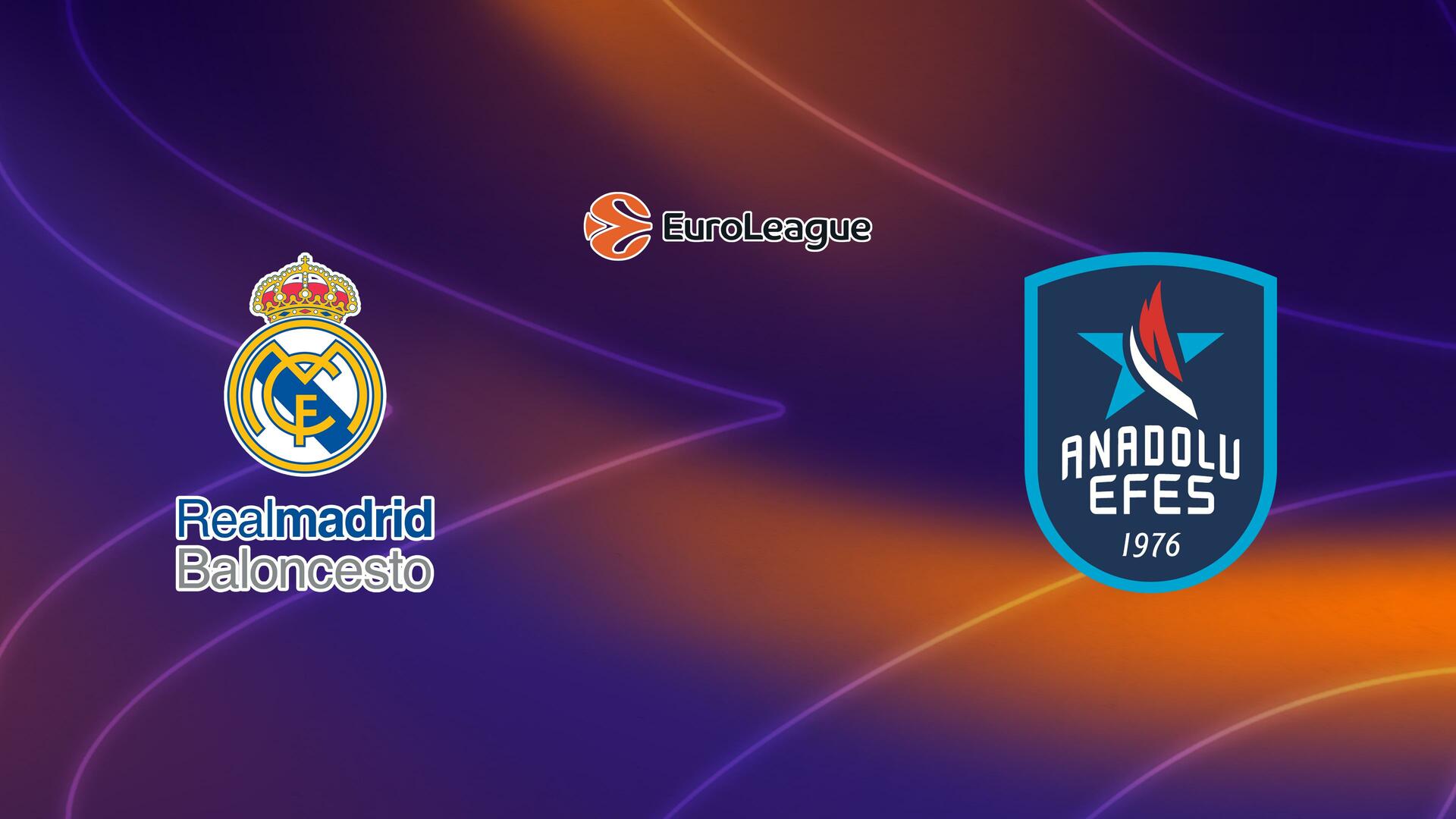 Real Madrid x Anadolu Efes - Euroliga de Basquete : Real Madrid x Anadolu Efes