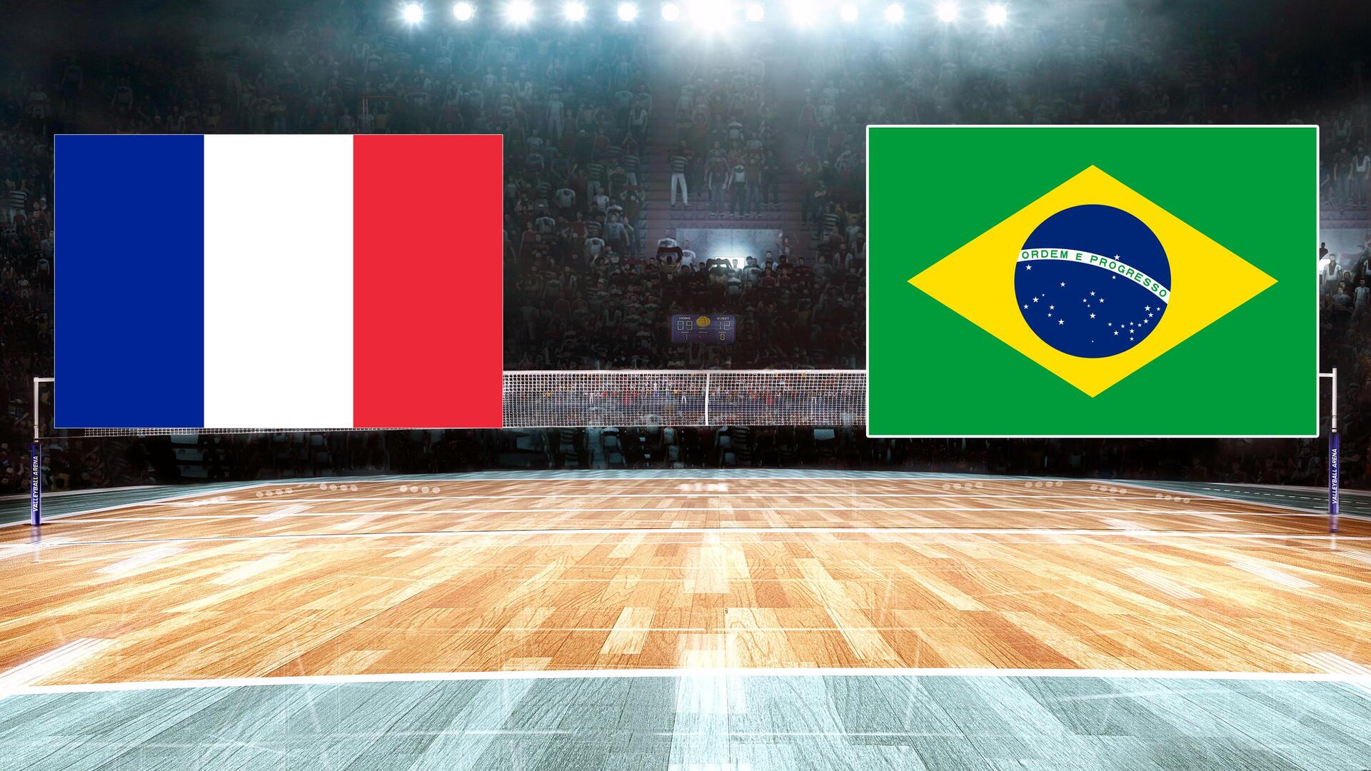 França x Brasil - Liga das Nações de Vôlei Feminino : França x Brasil