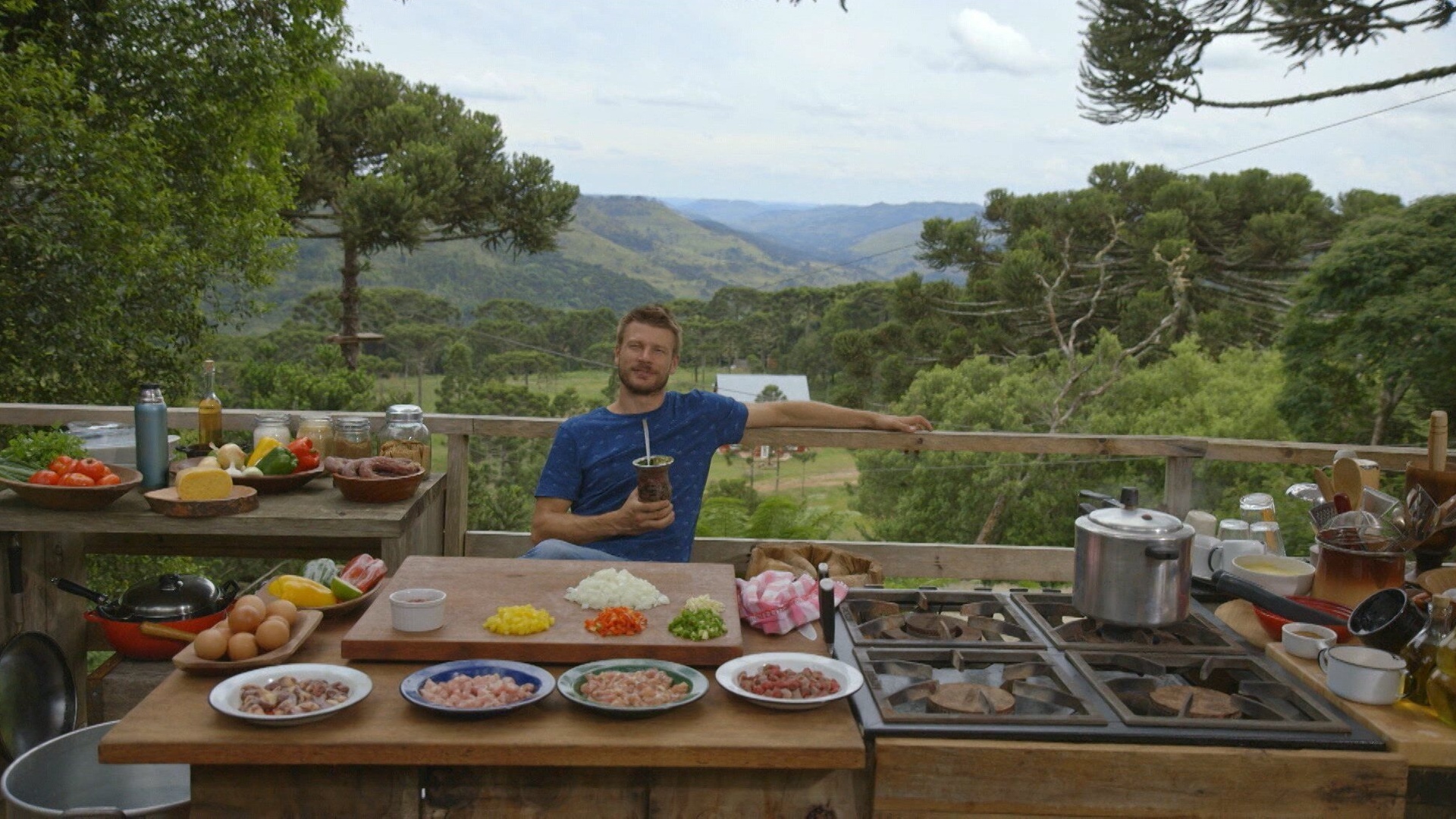 Tempero de Família : Paella Campeira e Cajuzinho de Pinhão