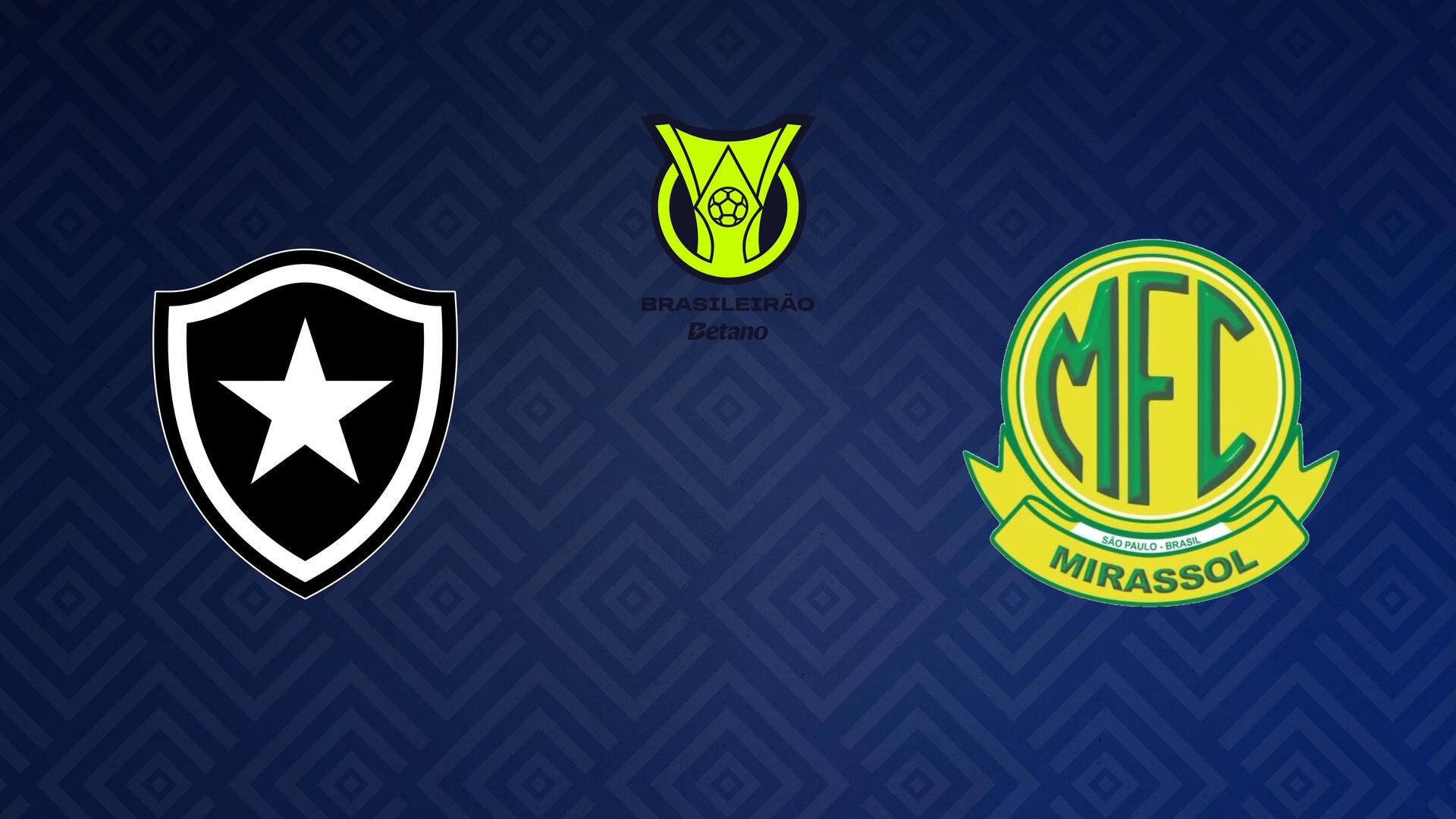 Botafogo x Mirassol - Campeonato Brasileiro : Botafogo x Mirassol
