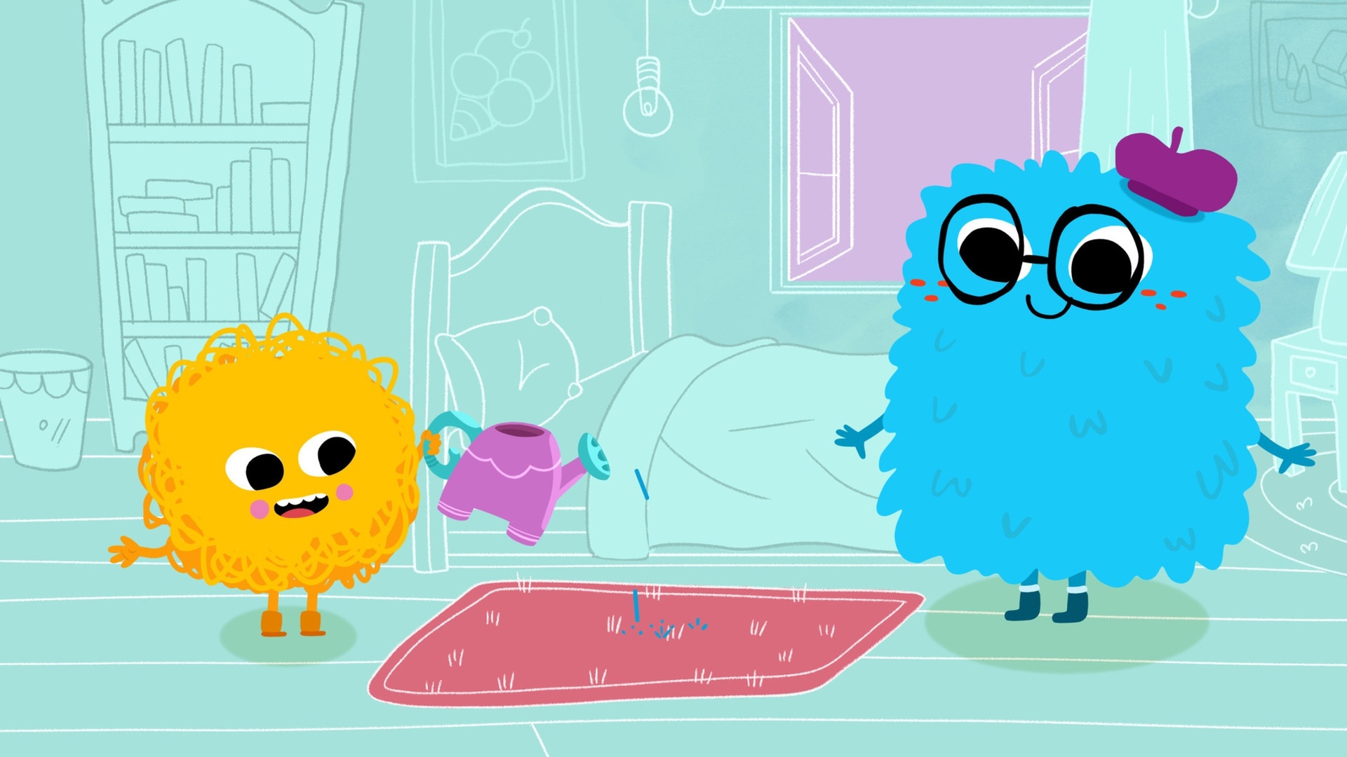 Hey Fuzzy Yellow : Tapete do Espirro Vivo