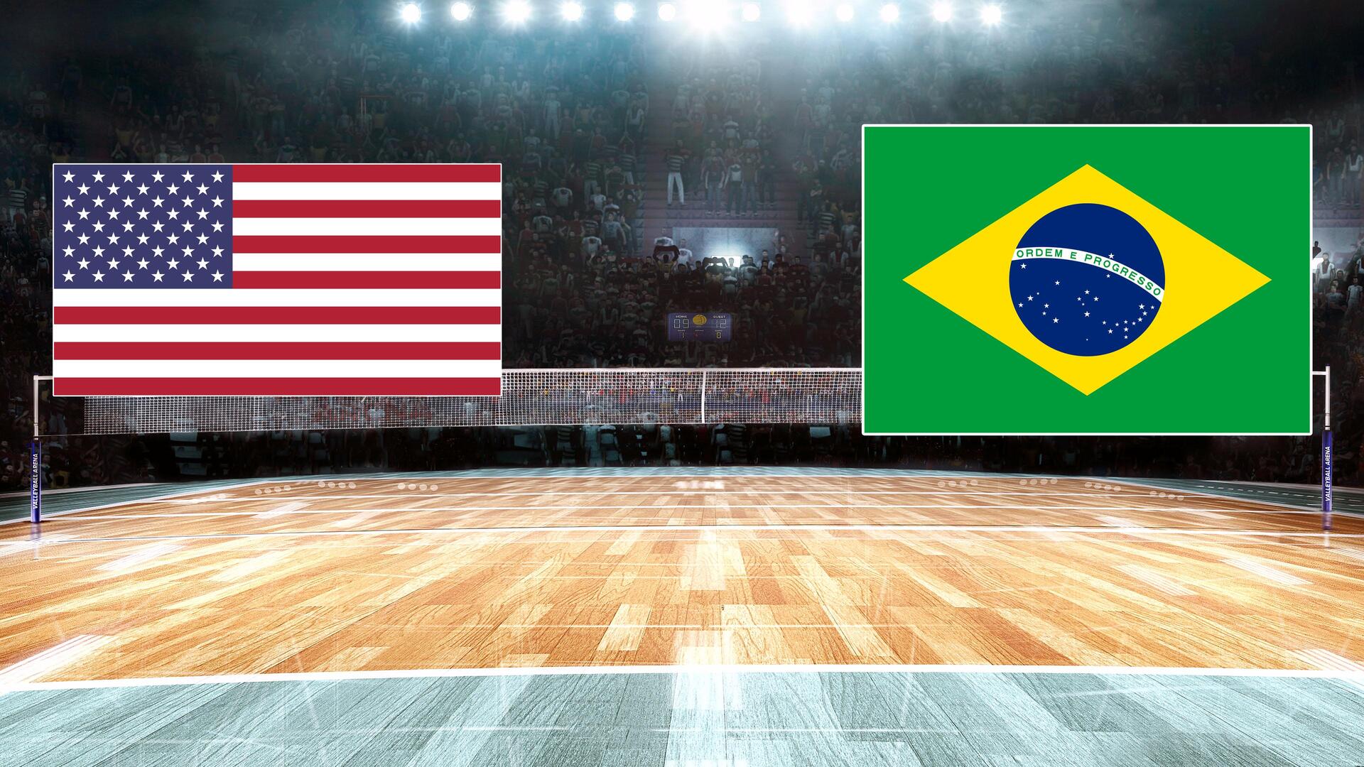 Estados Unidos x Brasil - Liga das Nações de Vôlei Feminino : Estados Unidos x Brasil