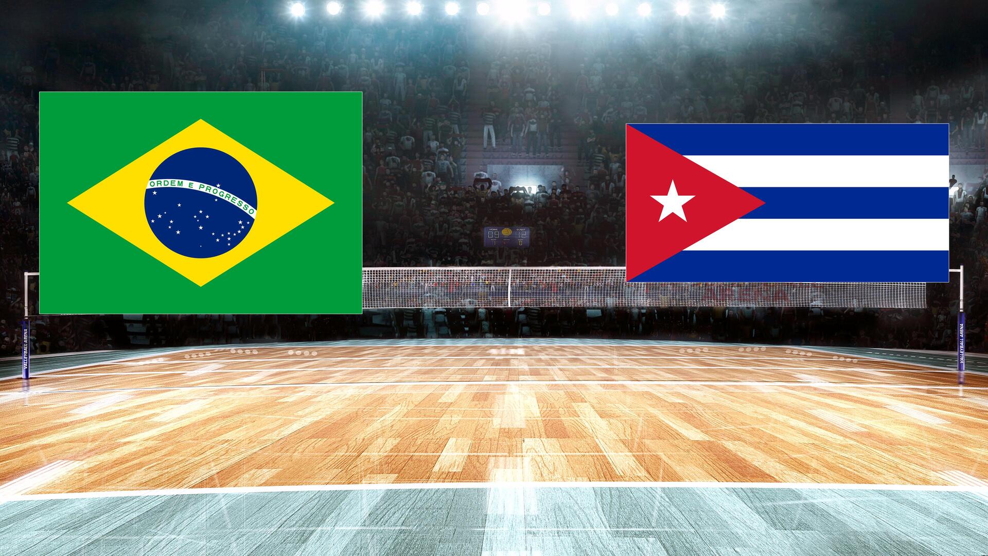 Brasil x Cuba - Liga das Nações de Vôlei Masculino : Brasil x Cuba