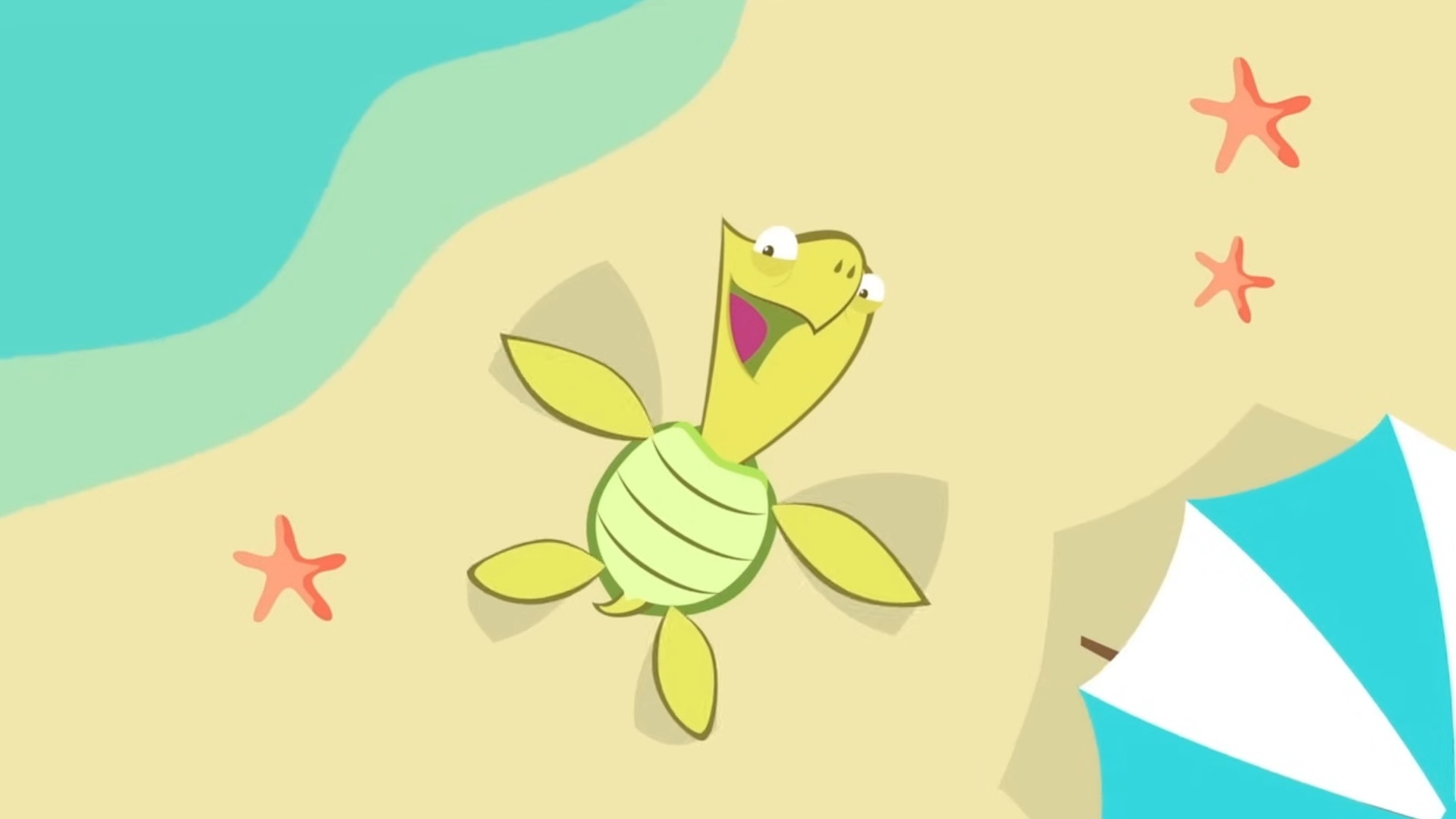 Tubarão Martelo e os Habitantes do Fundo do Mar : T1 EP3 - Tartaruga Marinha