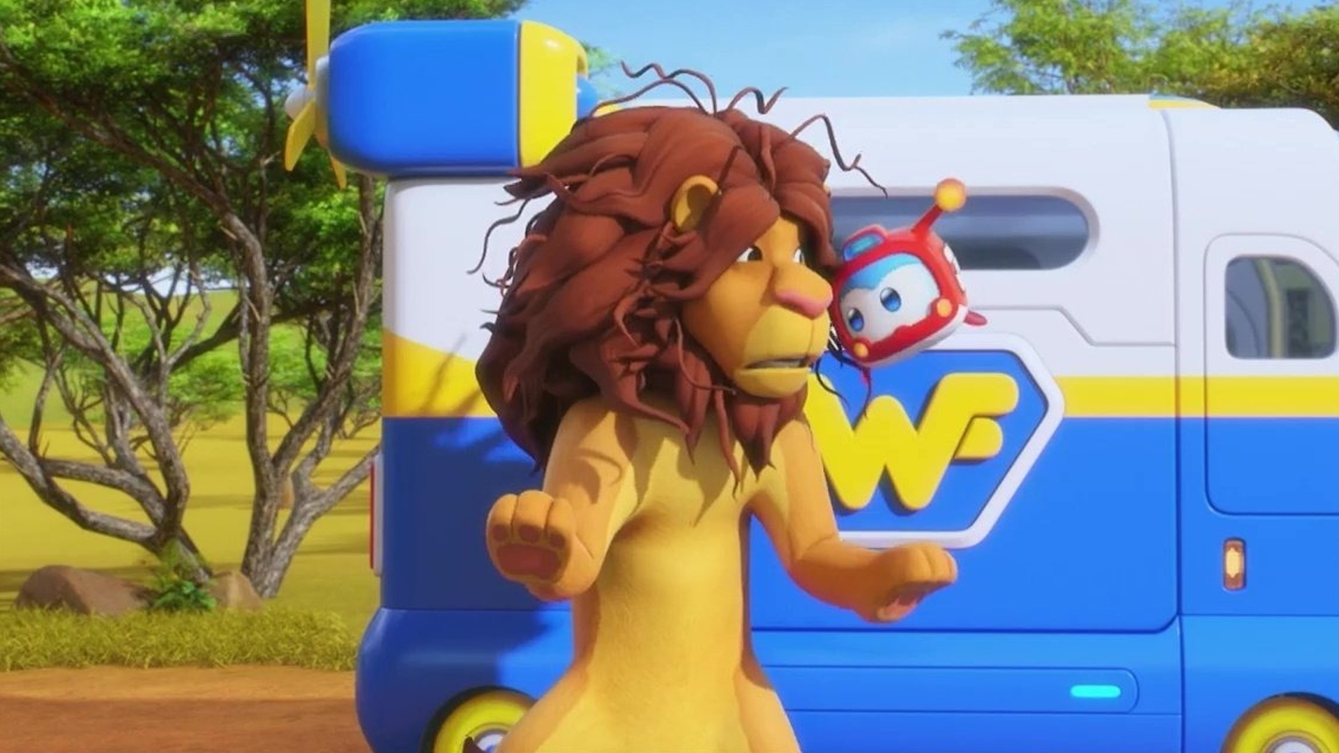 Super Wings : Resgate do Leão com Coceira