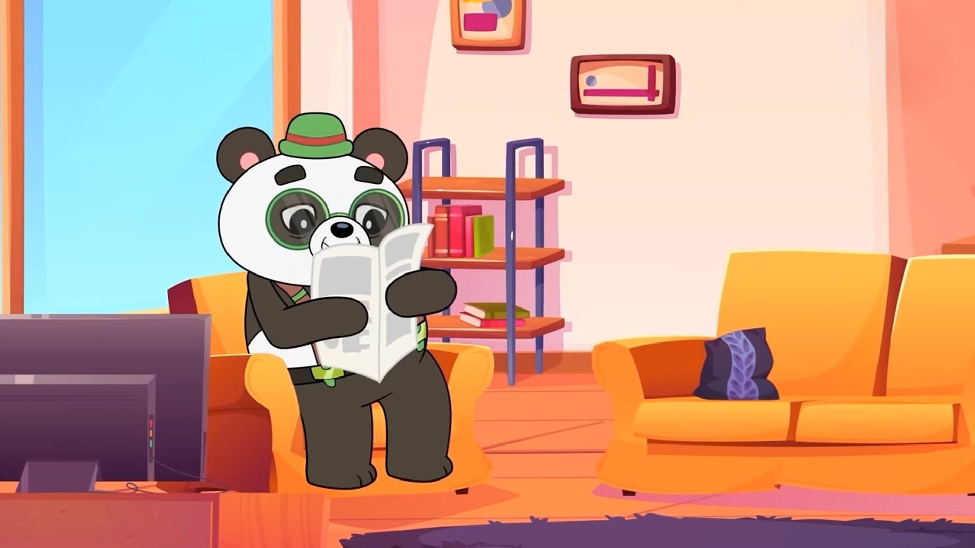 Gabu, o Panda Azul : Vovô Trouxe Biscoitos
