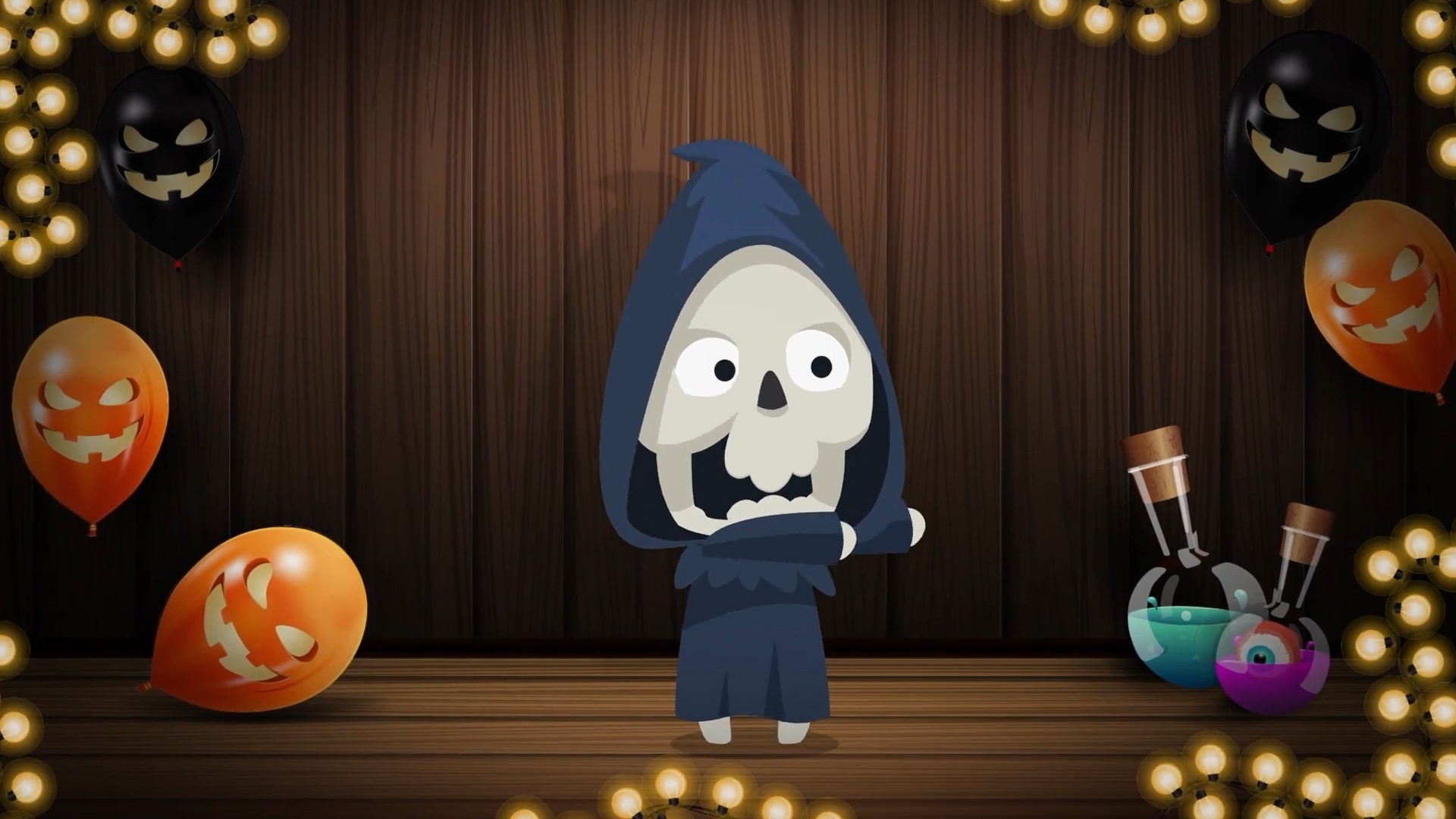 Mansão Halloween : A Caveirinha de Capuz