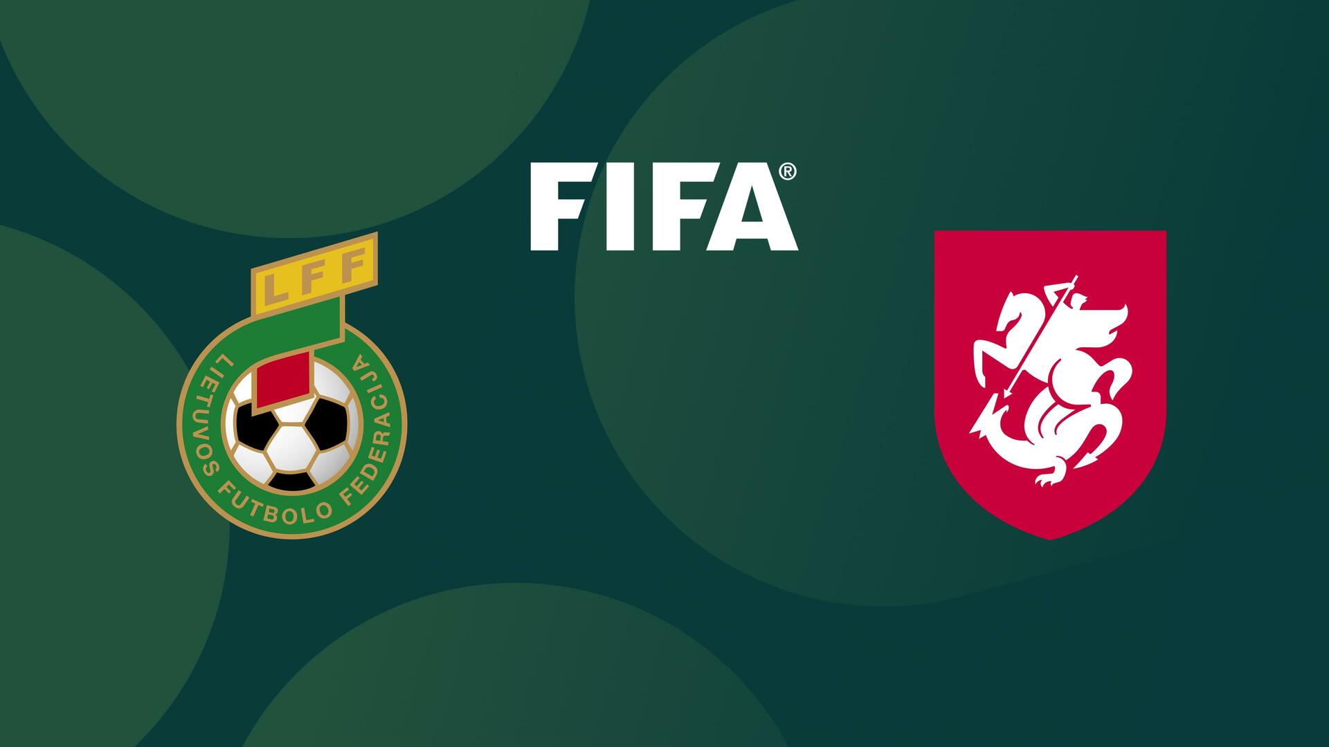 Lituânia x Geórgia - Amistoso Internacional de Futebol Masculino : Lituânia x Geórgia