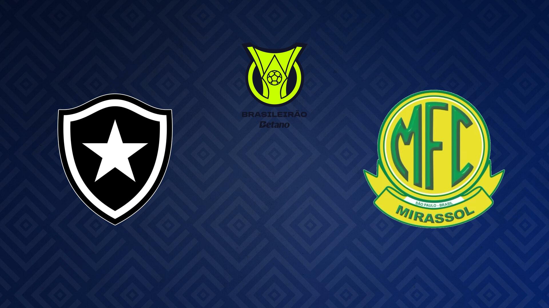 Botafogo x Mirassol - Campeonato Brasileiro : Botafogo x Mirassol