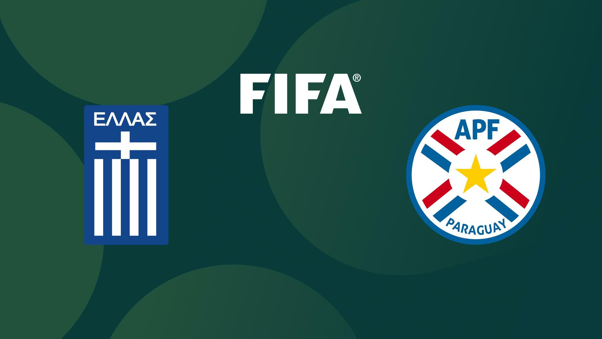 Grécia x Paraguai - Amistoso Internacional de Futebol Masculino : Grécia x Paraguai