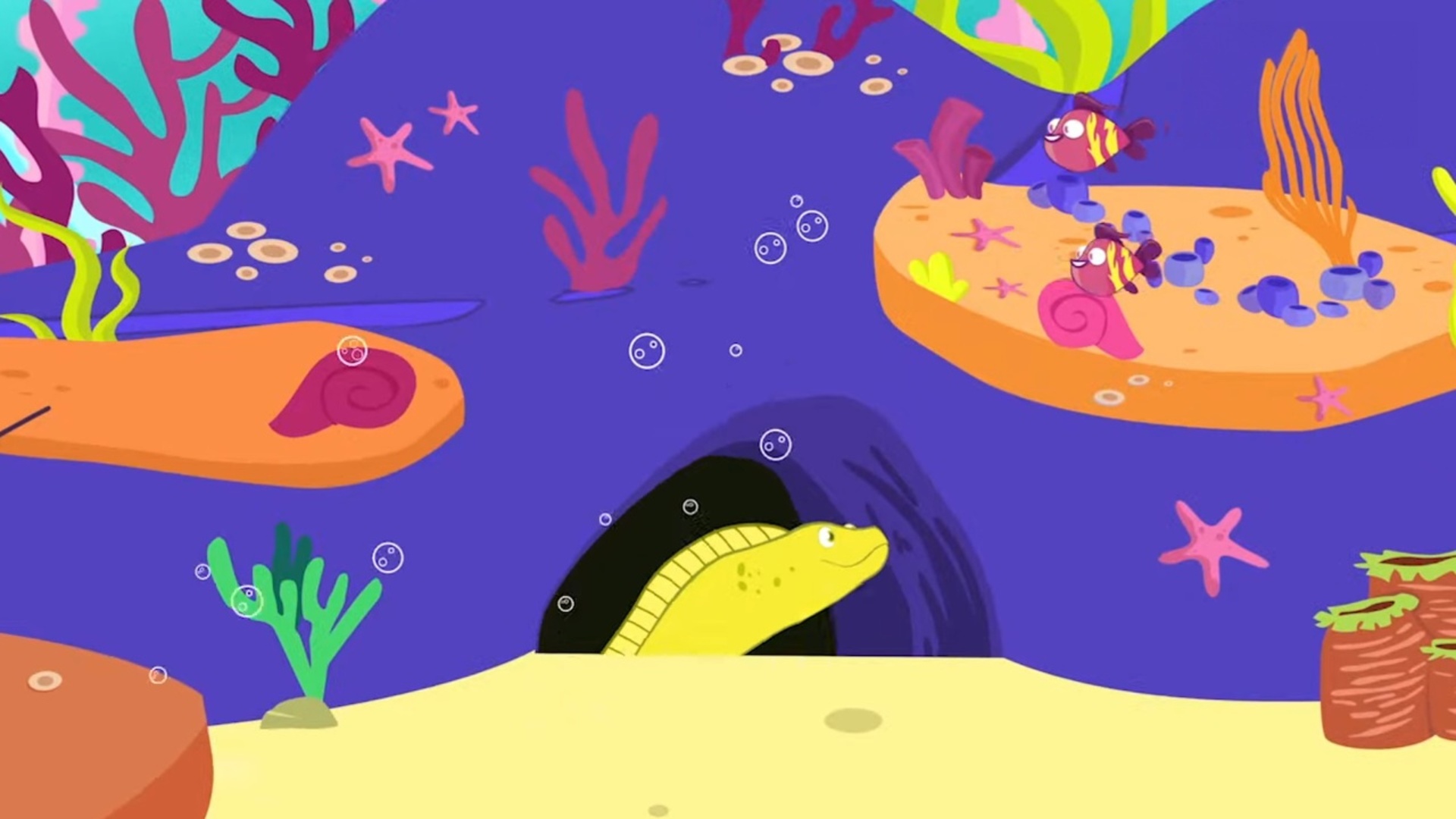Tubarão Martelo e os Habitantes do Fundo do Mar : T1 EP17 - Moreia