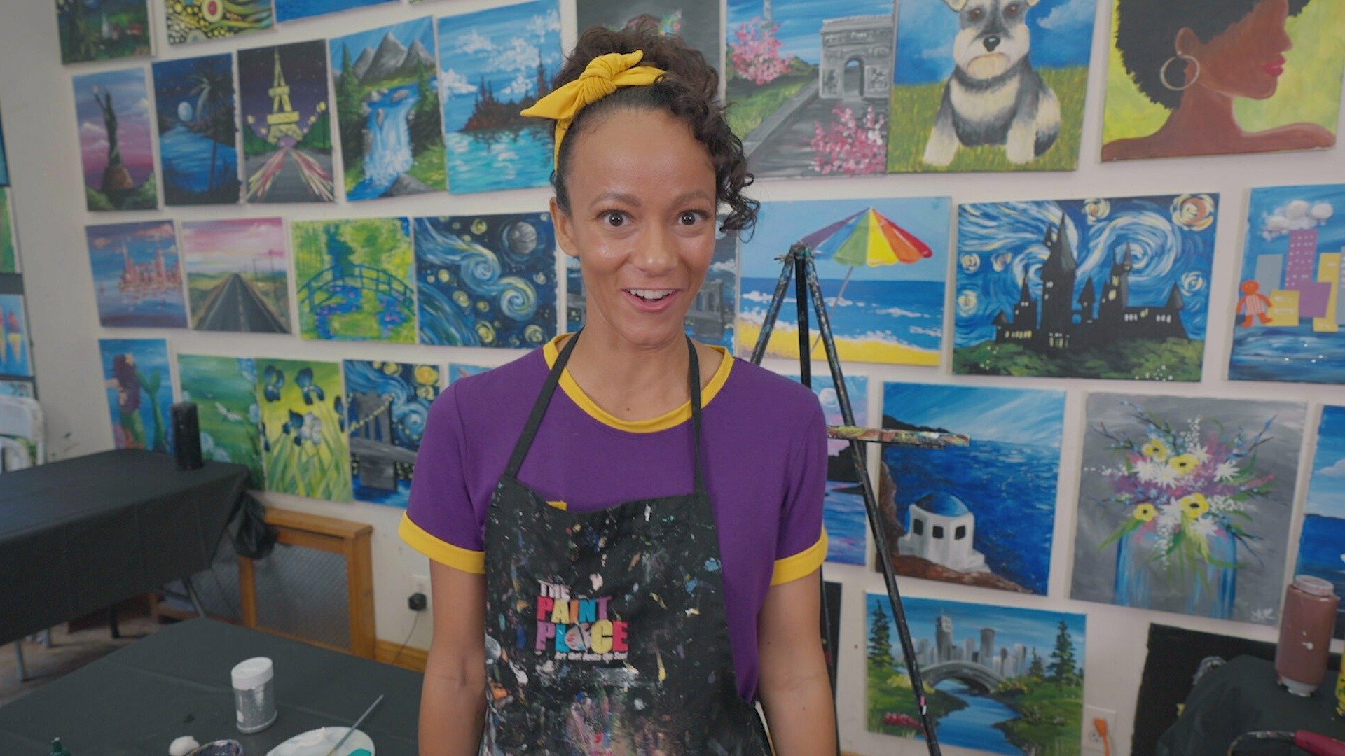 Meekah : Meekah Faz uma Obra de Arte no The Paint Place
