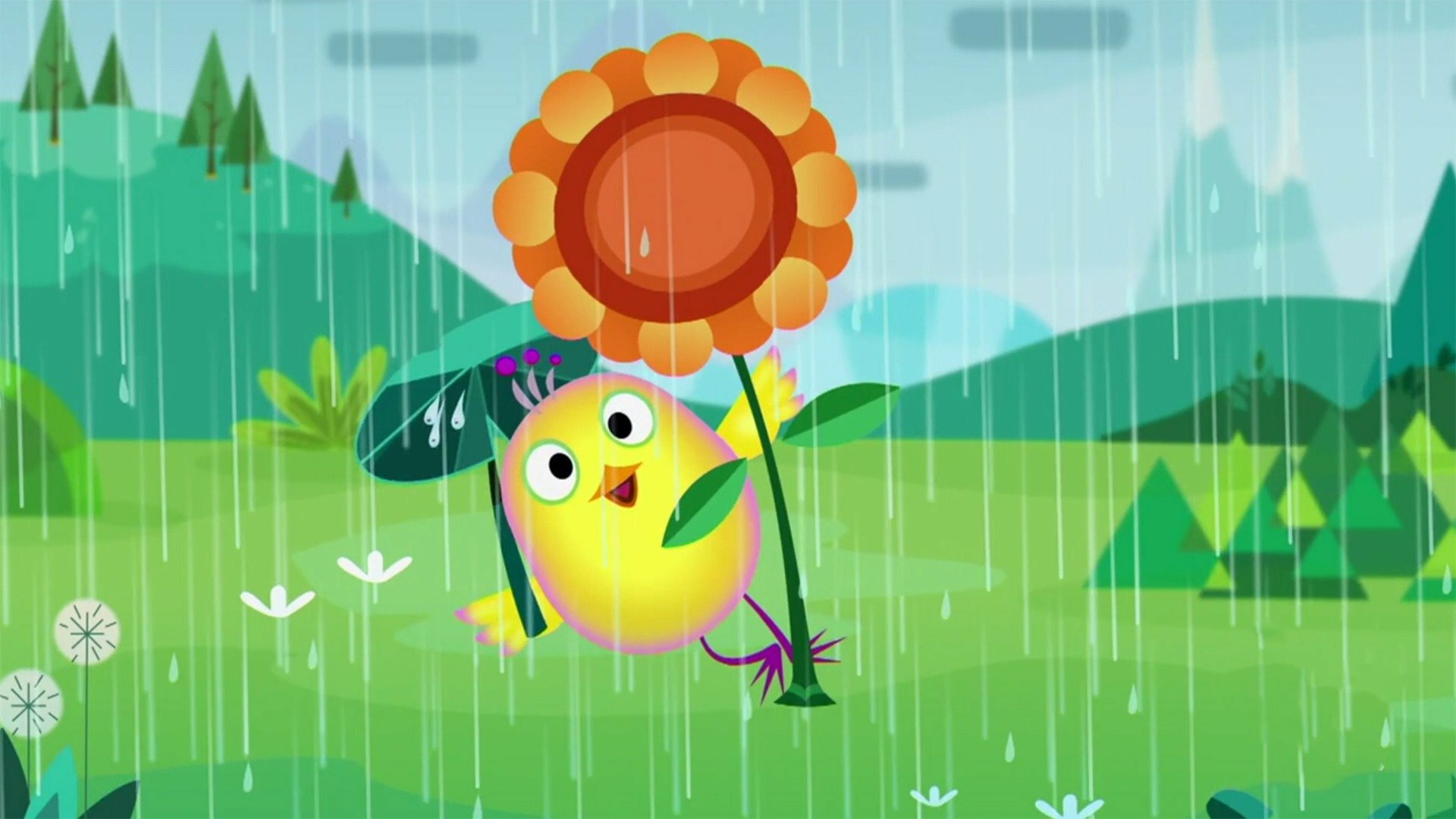 Cantando com Ping e Pong : Blues na Chuva