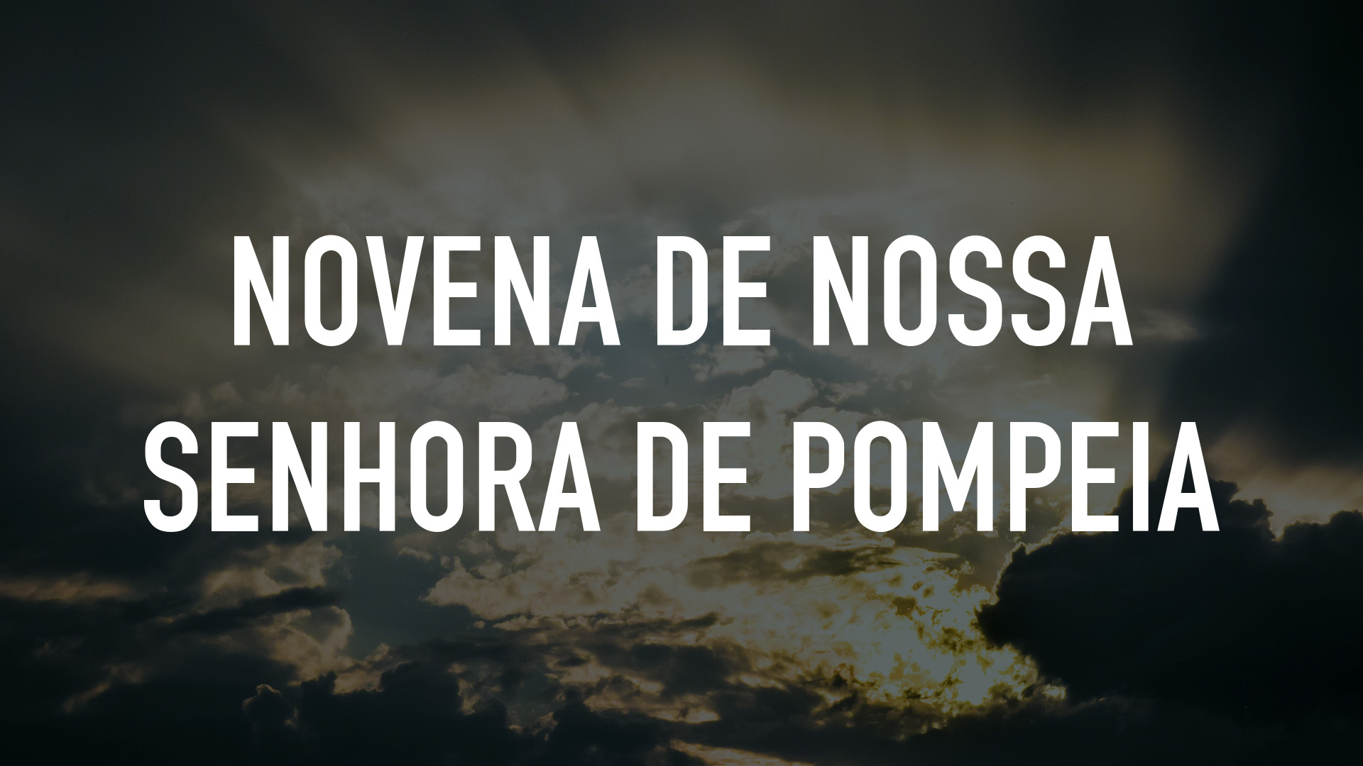Novena de Nossa Senhora de Pompeia
