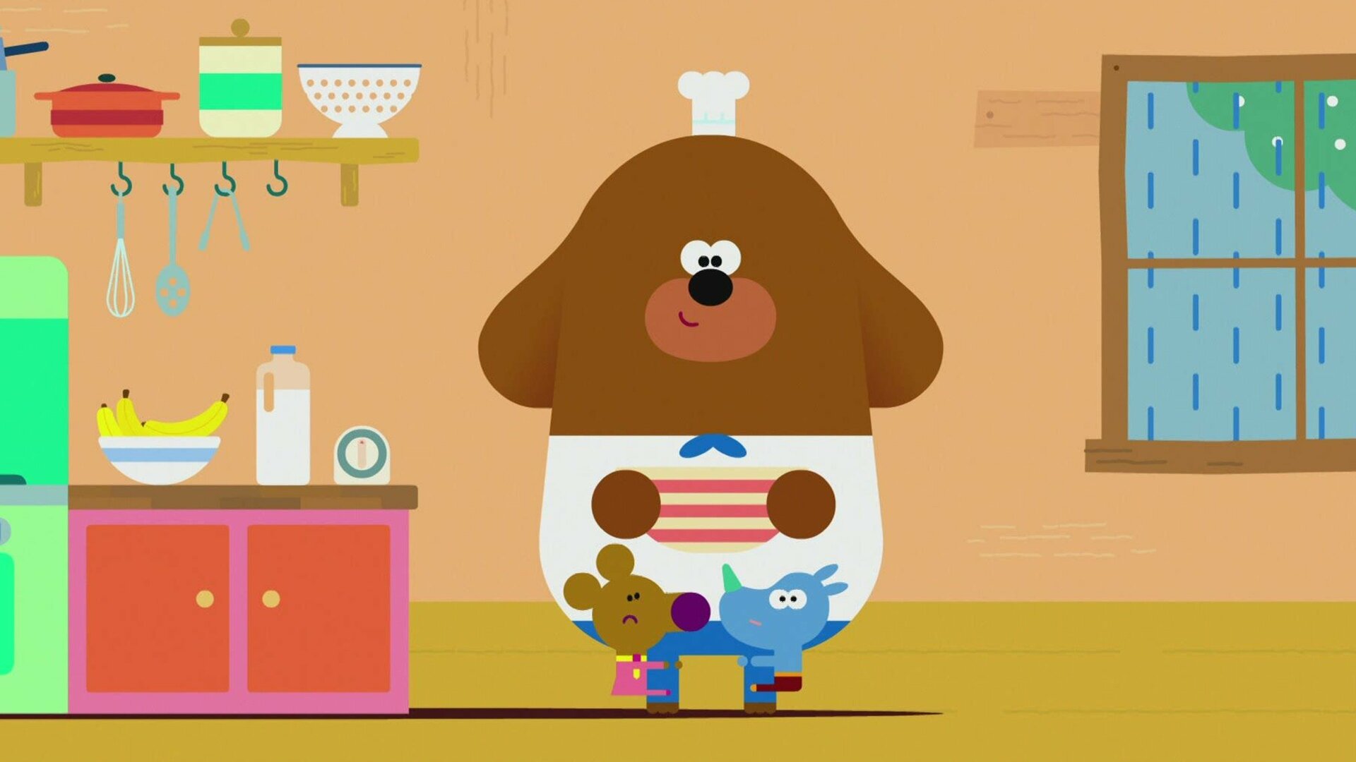 Oi, Duggee! : Duggee e o Distintivo da Banana Corajosa